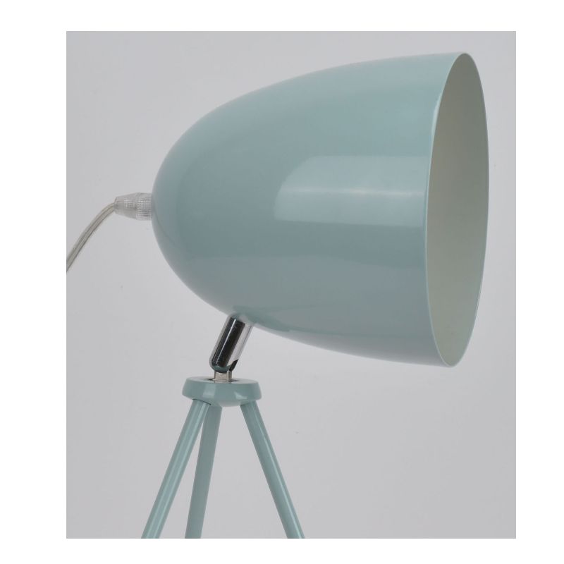 Stolní lampa se stativem s kovovým odstínem a funkcí nastavení