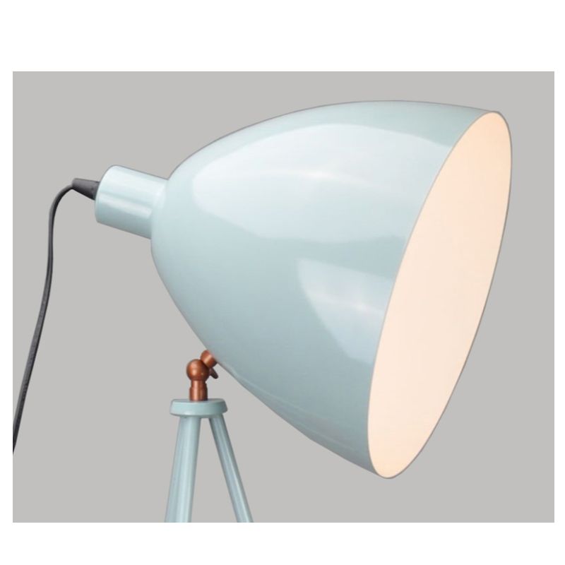 Stativová stojací lampa s kovovým odstínem a funkcí nastavení