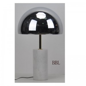 Stolní lampa LED s bílou mramorovou základnou