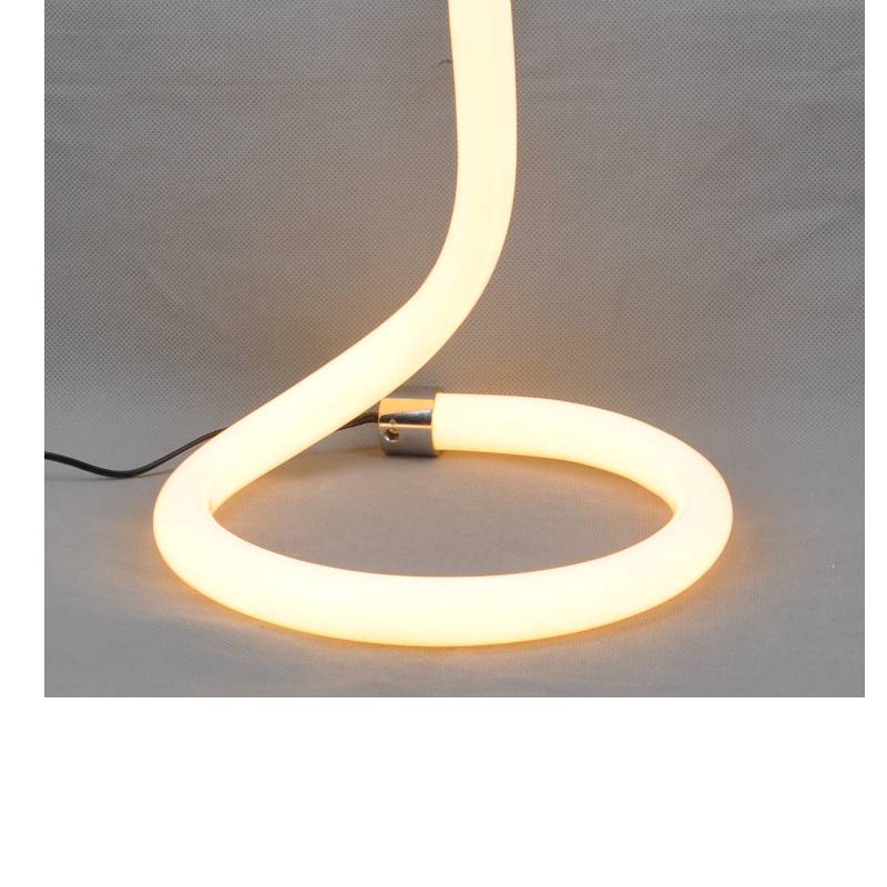 Stolní lampa LED s akrylovou trubicí a bez stínu