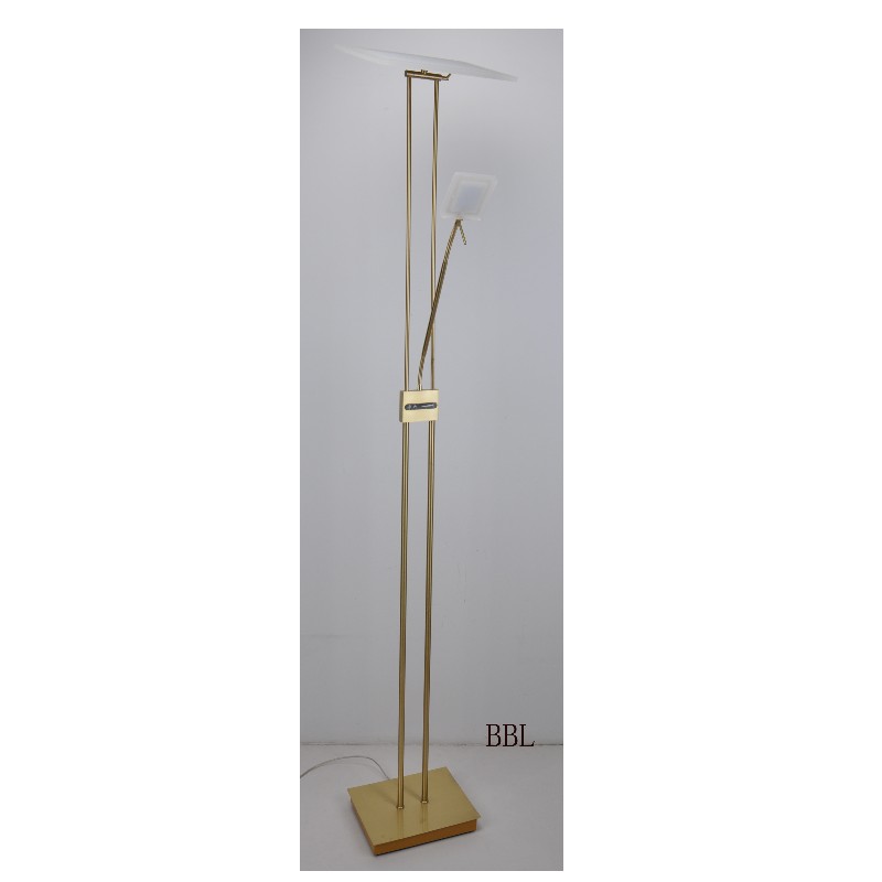 LED stojací lampa pro matku a syna s dotykovým vypínačem na těle lampy